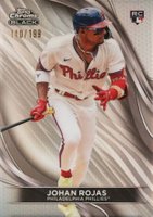 2024 Topps Chrome Black #90 Johan Rojas Refractor Baseball Card