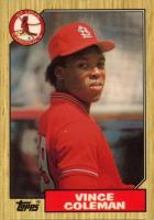 1987 Topps Tiffany #590 Vince Coleman Baseball Card
