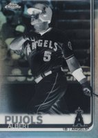 2019 Topps Chrome #27 Albert Pujols Negative Refractor Baseball Card