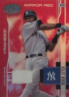 2003 Leaf Certified Materials #121 Derek Jeter Mirror Red-Material Baseball Card