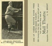 1916 Mall Theatre #169 Charles Stengel Baseball Card