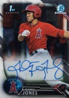 2016 Bowman Chrome Prospects Autographs #JJ Jahmai Jones Baseball Card