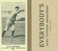 1916 Everybody's #58 Ray Fisher Baseball Card