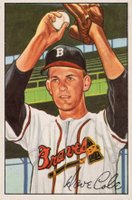 1952 Bowman #132 Dave Cole Baseball Card