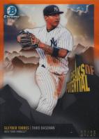 2018 Bowman Chrome Peaks of Potential #GT Gleyber Torres Orange Refractor Baseball Card