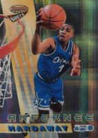 1996 Bowman's Best Shots  #BS7 Anfernee Hardaway Atomic Refractor Basketball Card