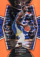 2021 Panini Select #123 Jonathan Kuminga Neon Orange Pulsar Basketball Card