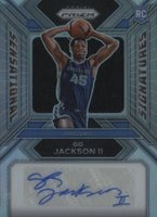 2023 Panini Prizm Sensational Signatures #SSGG GG Jackson II Silver Basketball Card