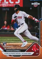 2025 Topps Now #11 Kristian Campbell Orange Foil Baseball Card
