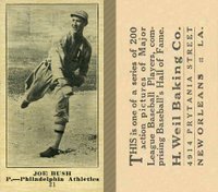 1916 Weil Baking Co. #21 Joe Bush Baseball Card