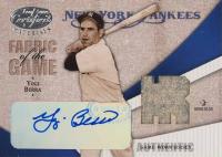 2004 Leaf Certified Materials Fabric of the Game #FG128 Yogi Berra Autograph Baseball Card