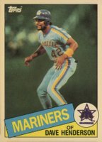1985 Topps Tiffany #344 Dave Henderson Baseball Card