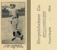 1916 Herpolsheimer Co. #75 Earl Hamilton Baseball Card