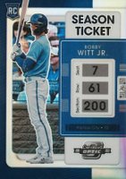 2022 Panini Chronicles Contenders Optic #19 Bobby Witt Jr. Holo Baseball Card
