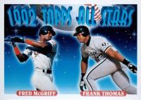 1993 Topps #401 Fred McGriff/Frank Thomas Baseball Card