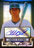 2008 Bowman Sterling Prospects #BSPCB Charlie Blackmon Autograph-Black Refractor Baseball Card