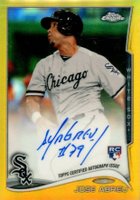 2014 Topps Chrome #JA Jose Abreu Autograph-Gold Refractor Baseball Card