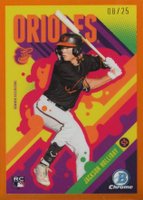 2024 Bowman Chrome Bowman Ascensions #BA4 Jackson Holliday Orange Refractor Baseball Card