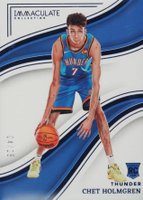 2022 Panini Immaculate Collection #55 Chet Holmgren Blue Basketball Card