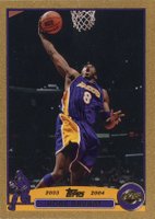 2003 Topps #36 Kobe Bryant Gold Basketball Card