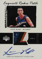 2003 Upper Deck Exquisite Collection #62 Steve Blake Autograph Patch (225) Basketball Card