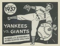 1967 Laughlin World Series #34 1937- Yankees Vs. Giants Baseball Card