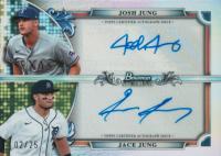 2024 Bowman Sterling Dual Refractor Autographs #DRAJJ Jace Jung/Josh Jung Baseball Card