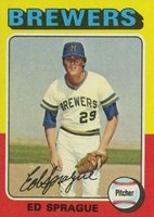 1975 Topps #76 Ed Sprague Baseball Card
