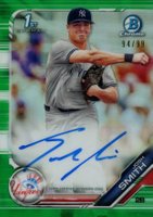 2019 Bowman Draft Chrome Draft Picks Autograph #CDAJS Josh Smith Green Refractor Baseball Card