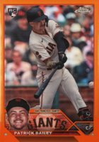 2023 Topps Chrome Update #USC217 Patrick Bailey Orange Refractor Baseball Card