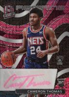 2021 Panini Spectra Aspiring Autographs #AACTH Cameron Thomas Pink Basketball Card