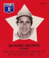 1978 Pepsi-Cola SuperSTAR Hand Cut # Jim Palmer Baseball Card