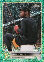 2022 Topps Chrome #128 Oneil Cruz SP-Green Speckle Refractor Baseball Card
