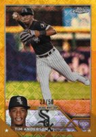 2023 Topps Chrome Logofractor Edition #211 Tim Anderson Gold Refractor Baseball Card