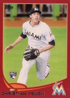 2013 Topps Update #US290 Christian Yelich Target Red Border Baseball Card