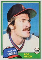 1981 Topps #182 Bob Grich Baseball Card