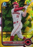 2022 Bowman Chrome Sapphire Edition Prospects #BCP245 Matt Mclain Yellow Baseball Card