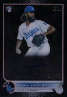 2022 Topps Clearly Authentic Autographs #AJ Andre Jackson Black Baseball Card