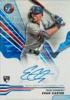 2024 Topps Pristine Pristine Autographs #PAEC Evan Carter Blue Pristine Baseball Card