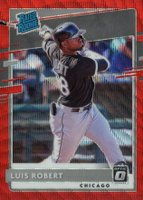 2020 Panini Donruss Optic #62 Luis Robert Red Wave Baseball Card