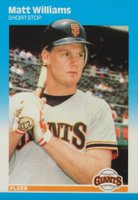 1987 Fleer Update Glossy #U-129 Matt Williams Baseball Card
