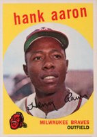1959 Topps #380 Hank Aaron Baseball Card