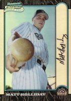 1999 Bowman Chrome #400 Matt Holliday Refractor Baseball Card