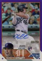 2023 Topps Chrome Rookie Autograph #RAKCA Kerry Carpenter Purple Baseball Card