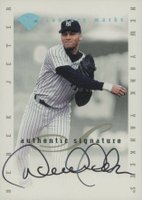 1996 Leaf Signature Extended Autographs # Derek Jeter Century Marks Baseball Card