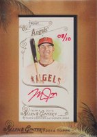 2014 Topps Allen & Ginter Baseball Framed Autographs #AGAMTR Mike Trout Red Ink Baseball Card