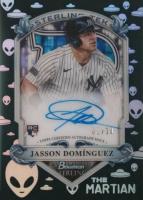 2024 Bowman Sterling Sterling Tek Autographs #STAJD Jasson Dominguez Aqua Refractor Baseball Card