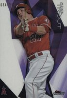 2015 Finest #68 Mike Trout Purple Refractor Baseball Card