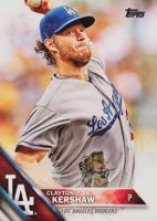 2016 Topps #150 Clayton Kershaw Pitching Baseball Card
