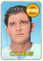 1969 Topps #593 Don Nottebart Baseball Card